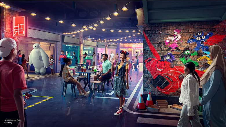 サンフランソウキョウ・ストリートエリアのイメージイラスト